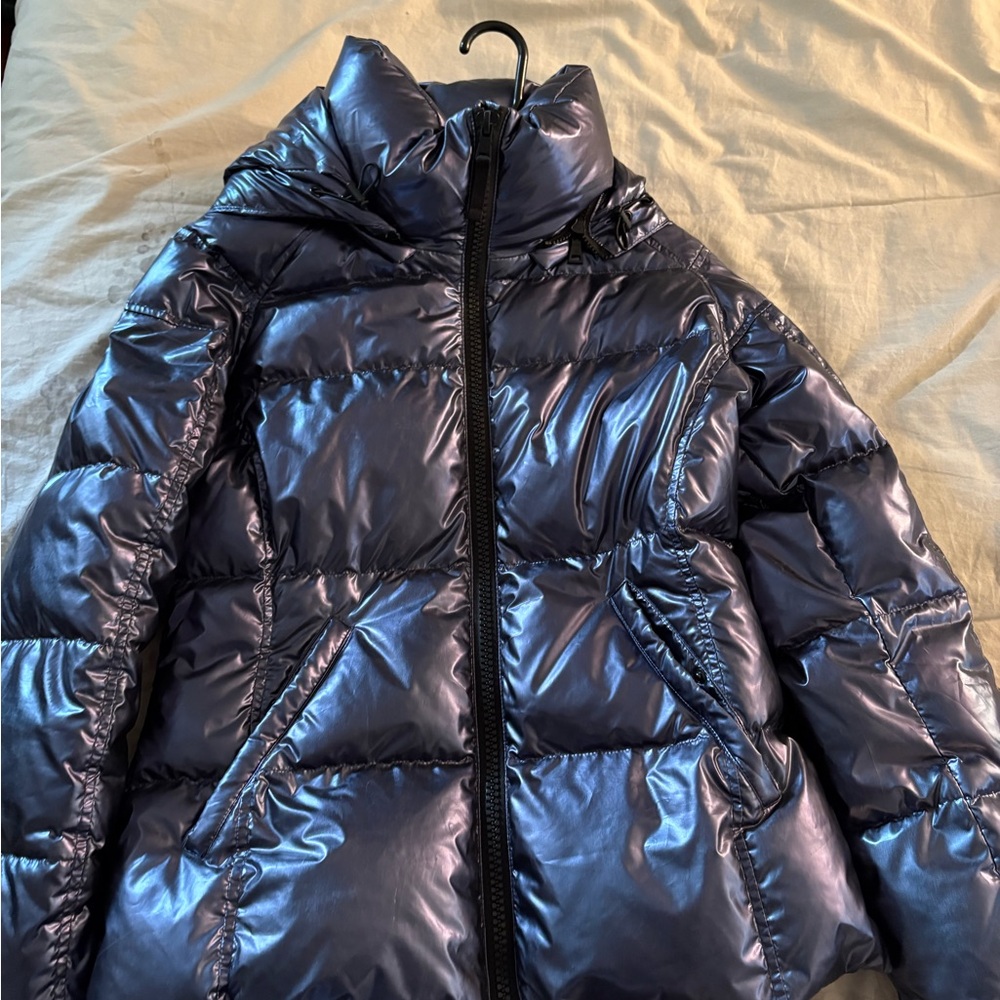 S13 Navy Blue slight shimmer Puffer Jacket